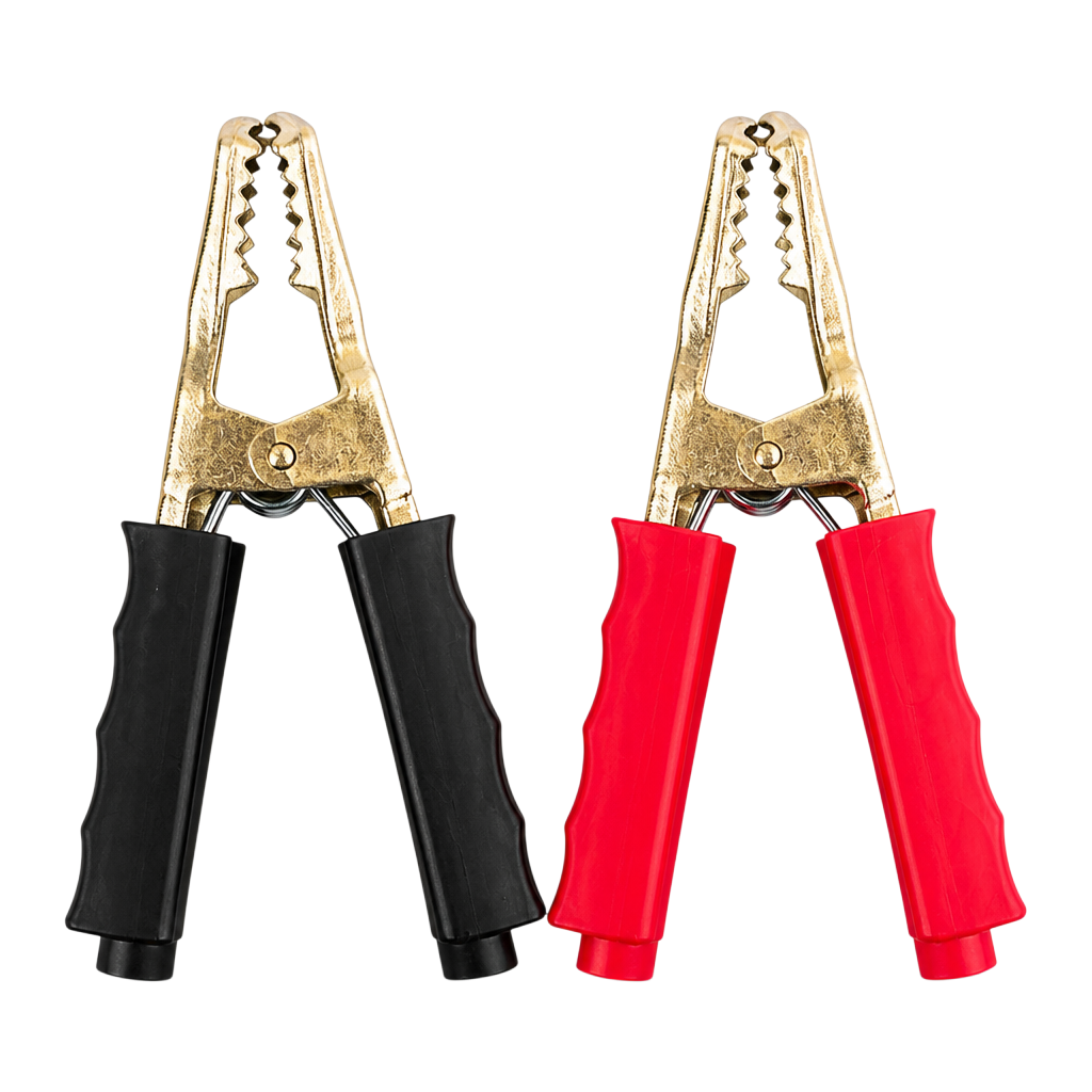Jumper cable clips red/black set in pairs