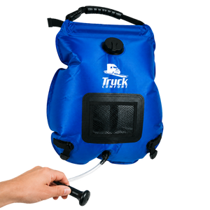 Kemping zuhany PVC bevonattal 20L kék