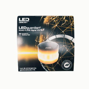 Yellow flashing LED with magnetic mount 360°