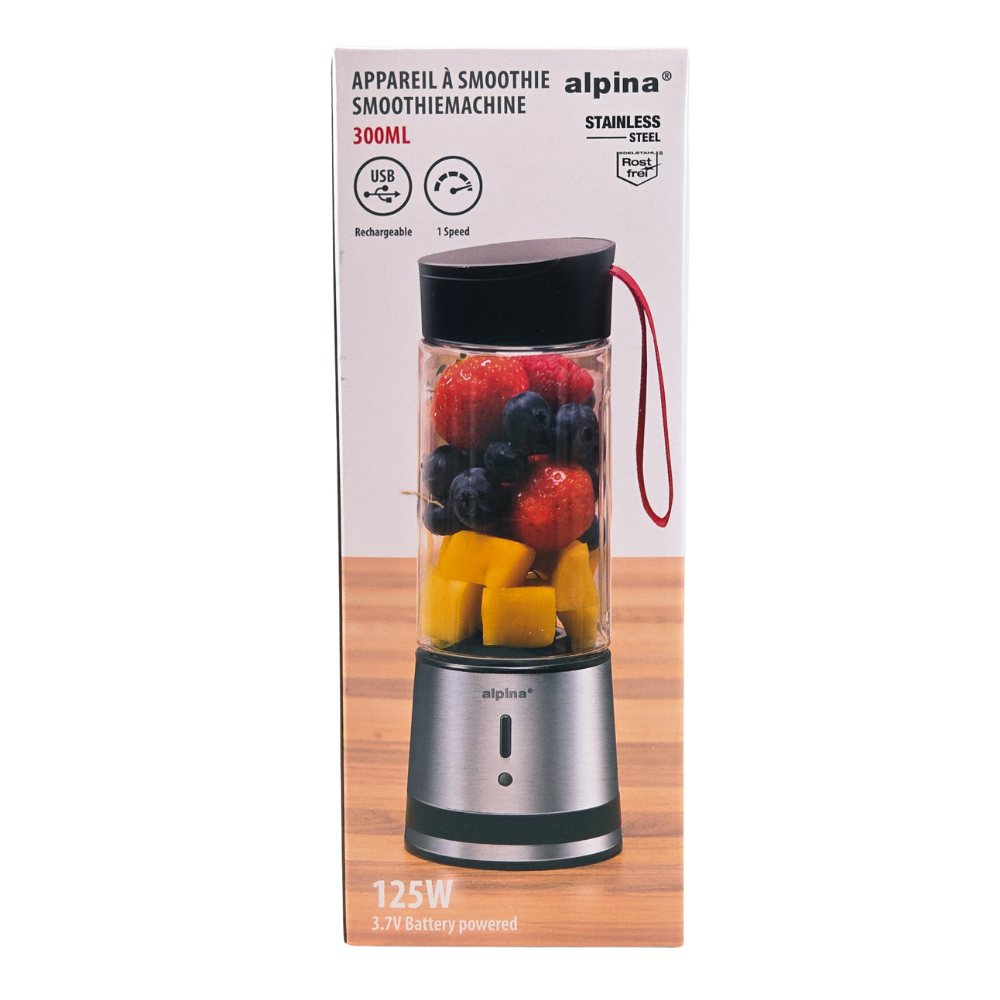 Hordozható turmixgép smoothie italokhoz 125W 300ml