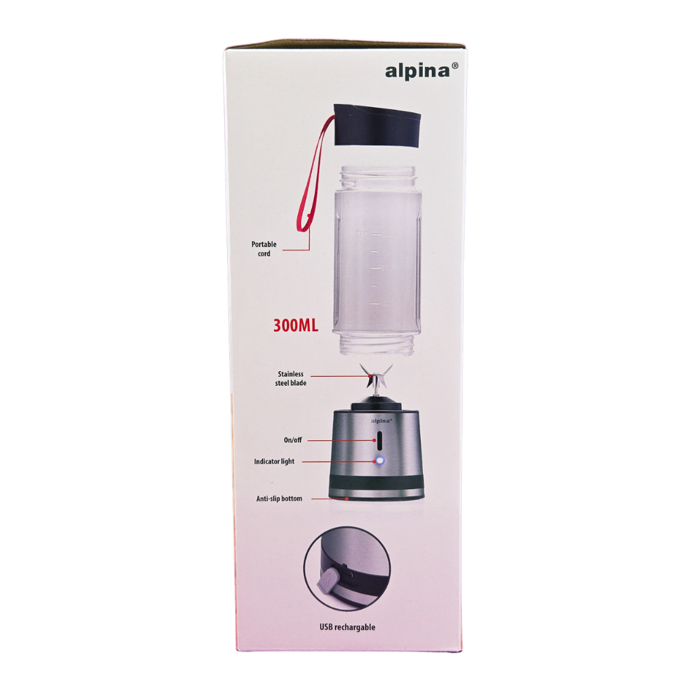 Hordozható turmixgép smoothie italokhoz 125W 300ml