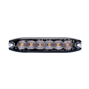 Villogólámpa kiegészítő vékony 6LED sárga 12/24V 19 funkciós