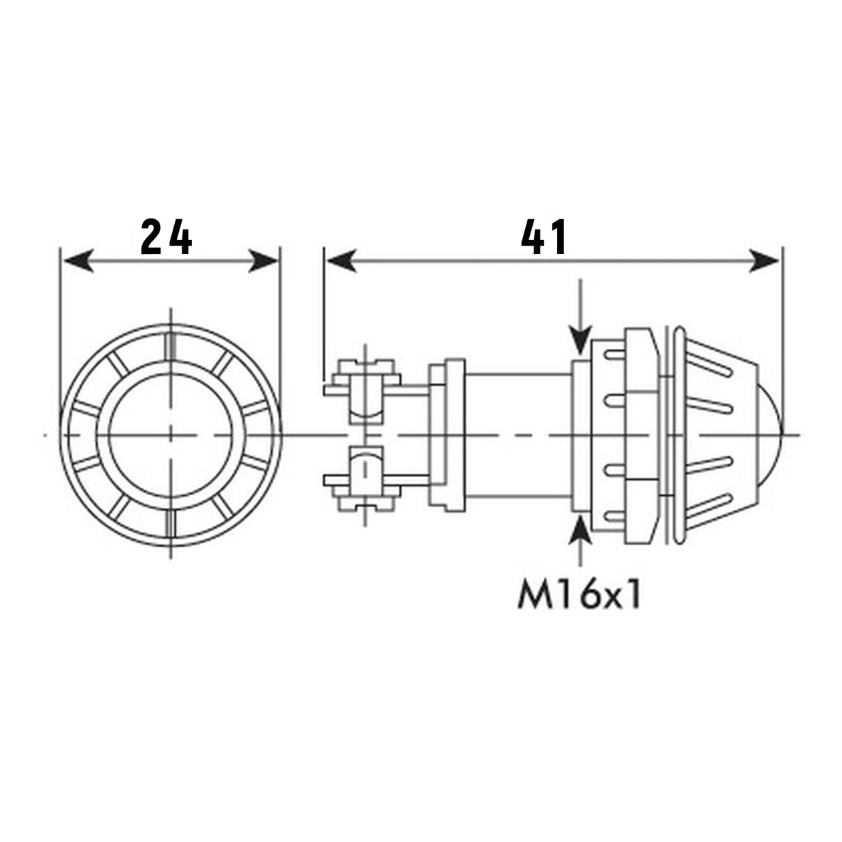 Indicator lamp round