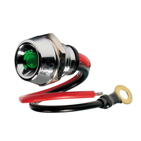 Visszajelző kontroll lámpa zöld LED 12V 24V LAMPA CONVOY Truck shop 
