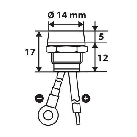 Visszajelző kontroll lámpa zöld LED 12V 24V LAMPA CONVOY Truck shop 