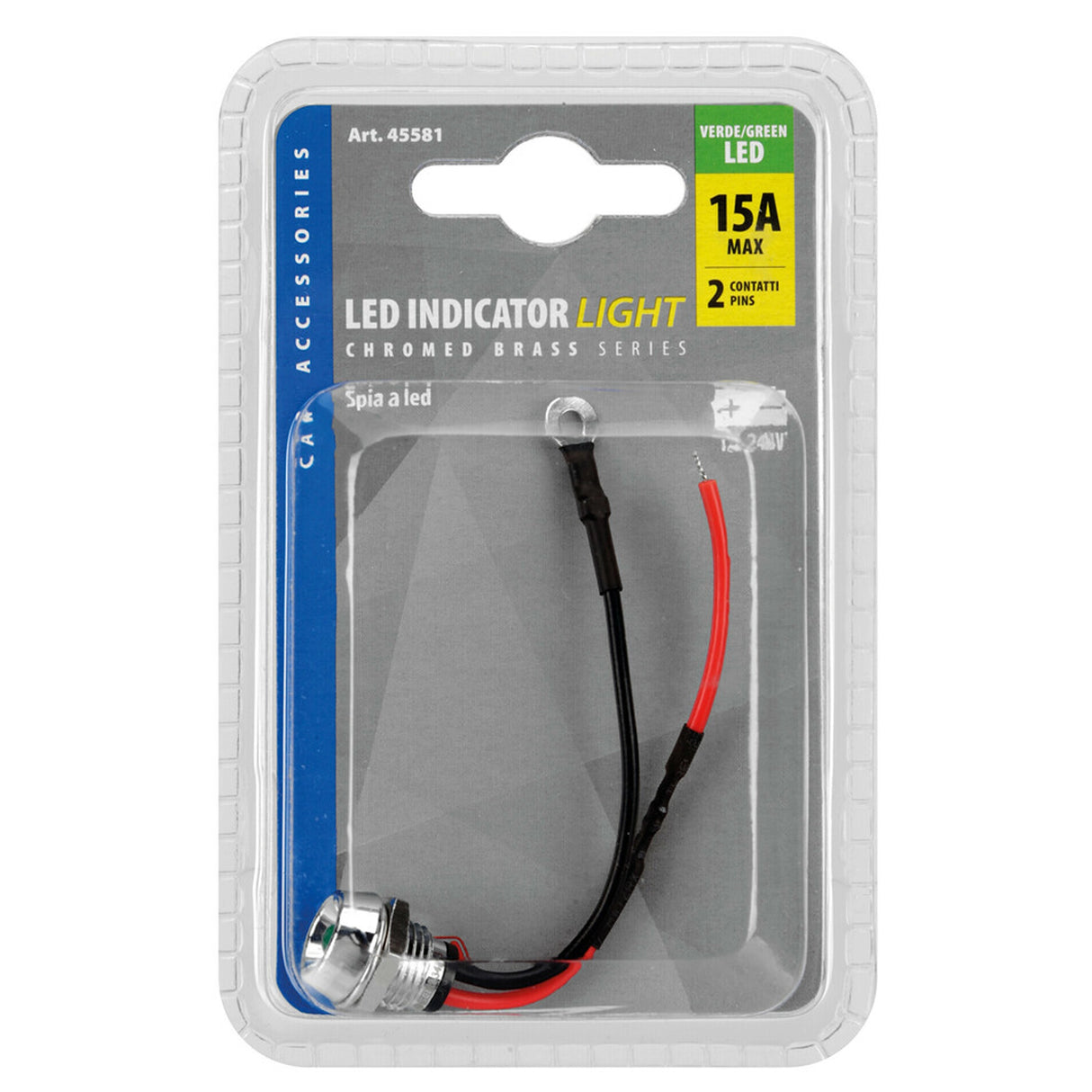 Visszajelző kontroll lámpa zöld LED 12V 24V LAMPA CONVOY Truck shop 