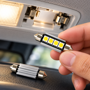 SMD LED szofita izzó 4 LED Canbus fehér