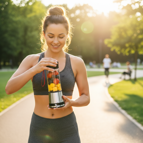 Hordozható turmixgép smoothie italokhoz 125W 300ml