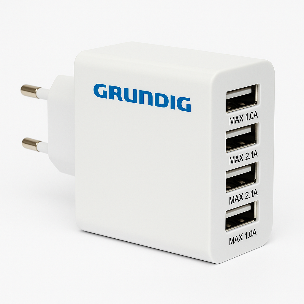 Usb töltő 4 portos 230V