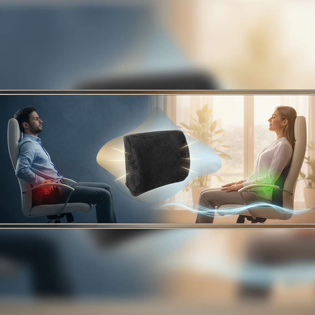 Deréktámasz ergonomikus memóriahabbal