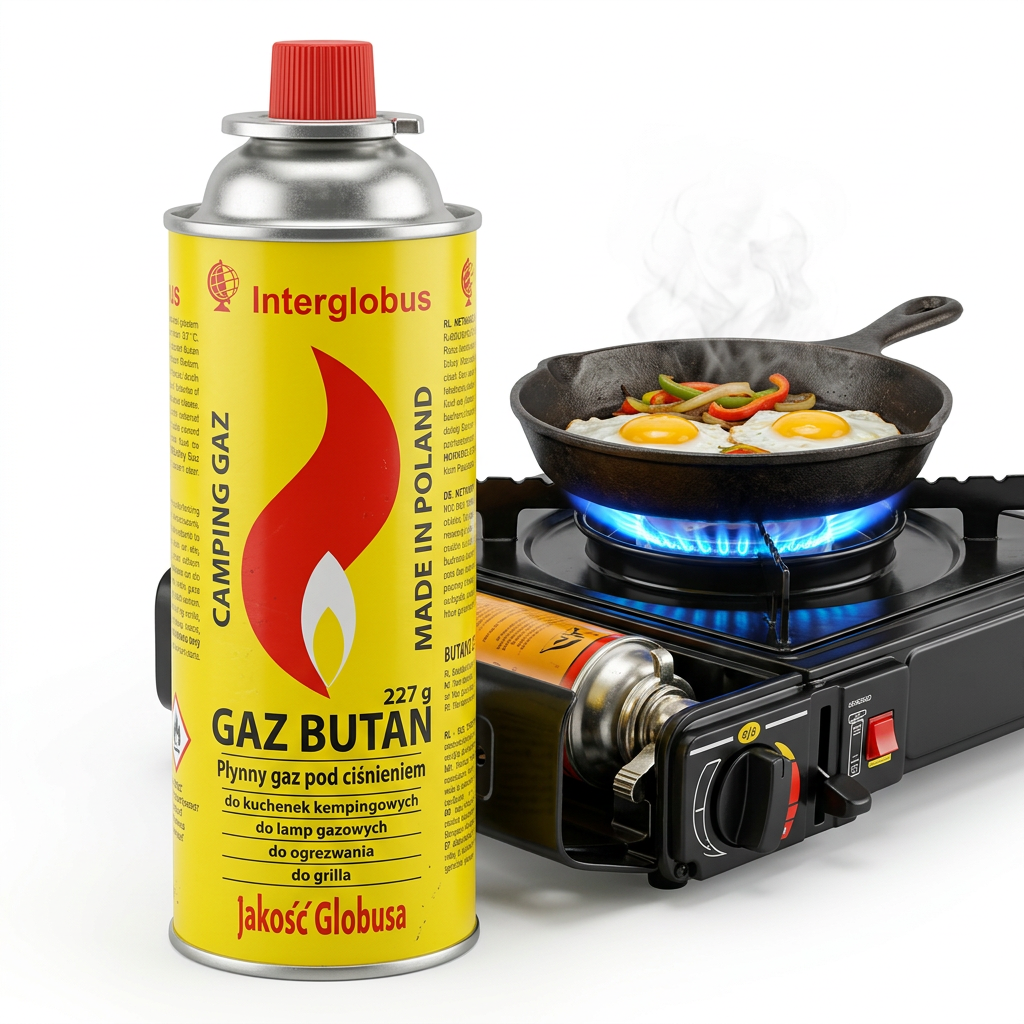 Camping gas cylinder for gas stoves 227g