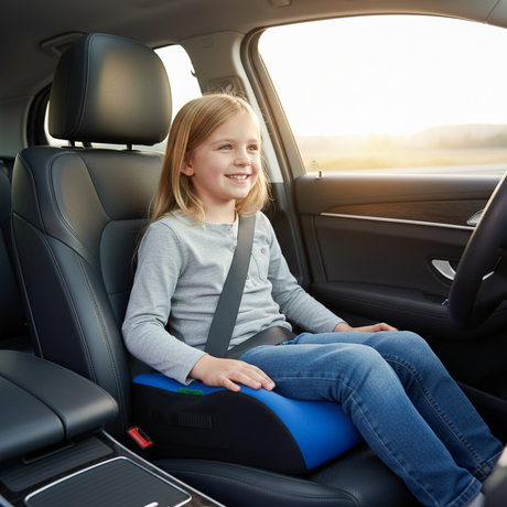 Gyerekülés autóba BUBU 135-150cm-ig kék