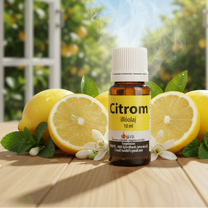 Full-screen lemon essential oil banner