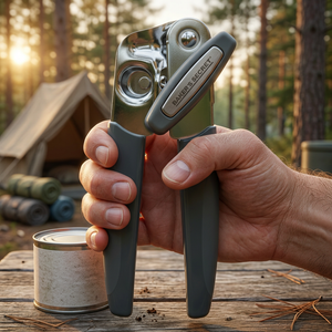 Can opener stainless steel 18.6 cm grey