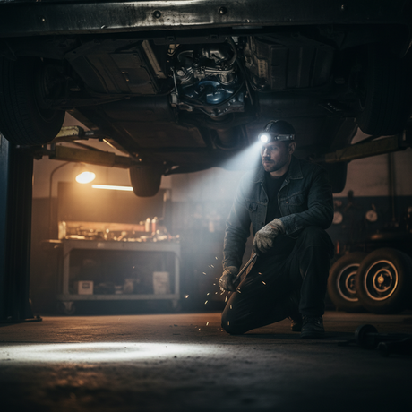 Tölthető led Fejlámpa állítható fókusszal és szenzorral