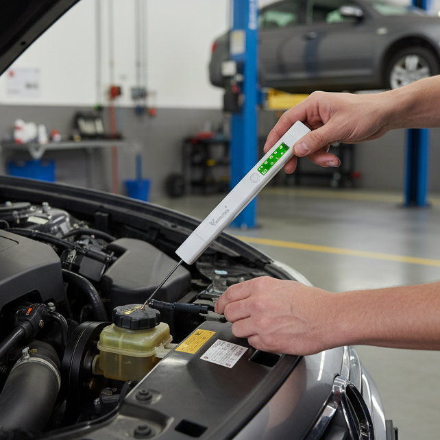 Fékfolyadék teszter LED-es kijelzővel