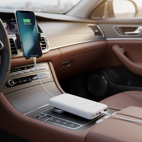 Power bank 10.000 mAh kapacitással fehér