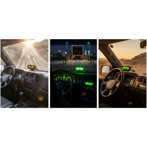 Dőlésszögmérő járműkhöz háttérvilágítással 12V