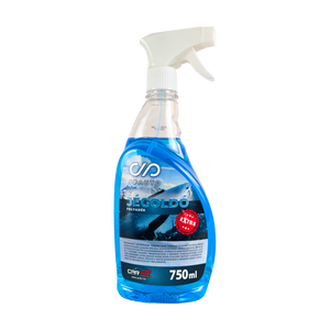 Jégoldó spray elölről, kék folyadék pumpás szórófejes flakonban, 750 ml