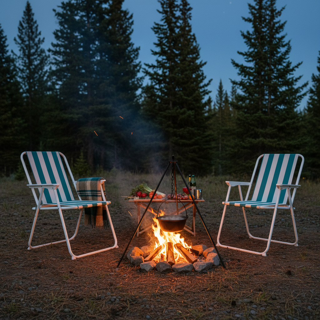 Kempingszék összecsukható