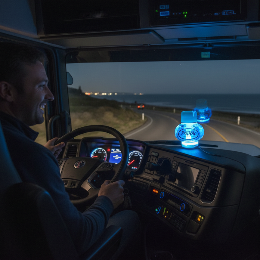 LED Base for Poppy Car Air Freshener with USB Connection