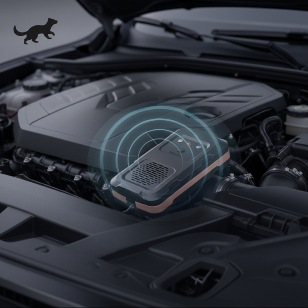 Nyestriasztó autóba ultrahangos