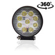 Munkalámpa LED kör szúró 27W 12/24V