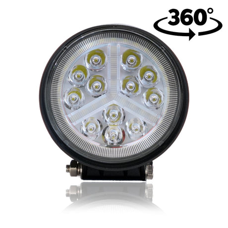 Munkalámpa LED kör kombinált fény 36W 12/24V