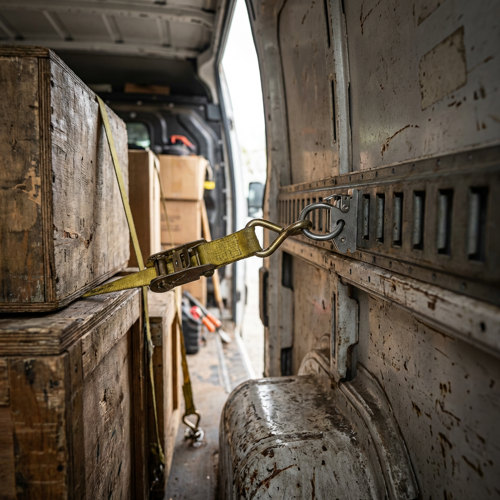 Plató rögzítő fül sínben rakományrögzítéshez 800 daN