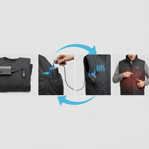 Power bank gyorstöltő fűthető mellényhez