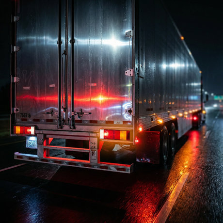 Hátsó lámpa rendszámos Iveco-hoz Euro6 bal
