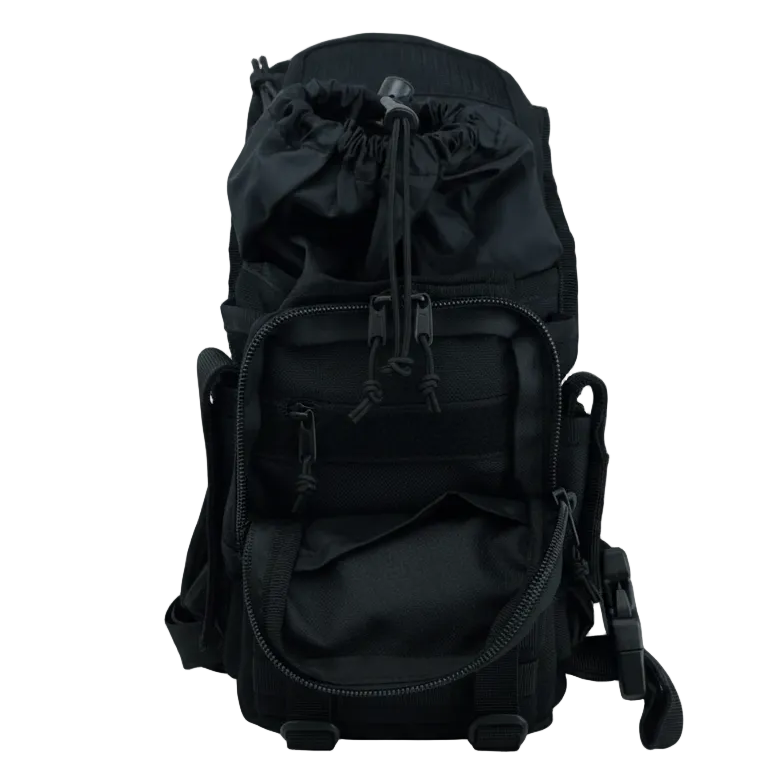 Combtáska csípőre rögzíthető, fekete