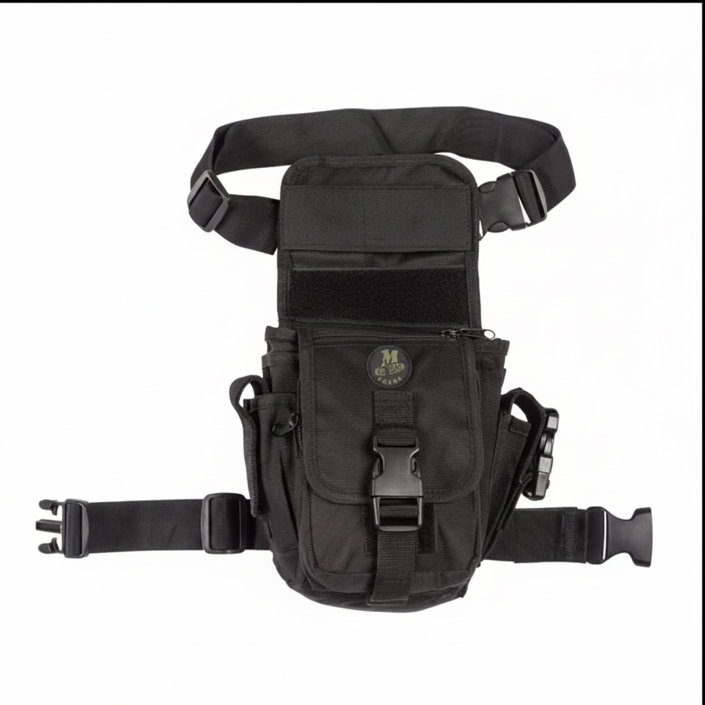 Combtáska csípőre rögzíthető, fekete