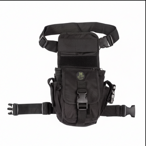 Combtáska csípőre rögzíthető, fekete