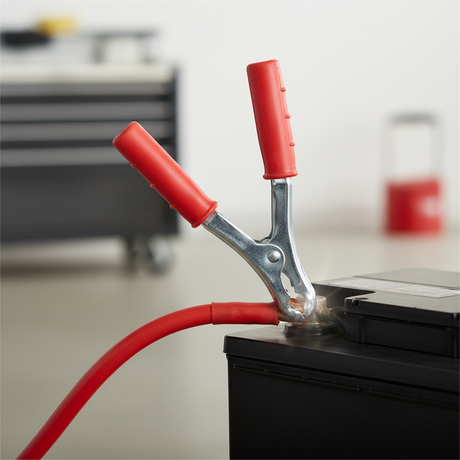 Indítókábel csipesz piros 1db