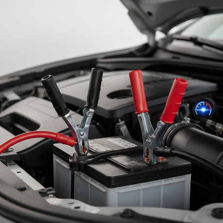 Indítókábel csipesz párban piros/fekete szett