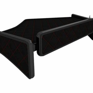 Asztal steppelt LED-es Ford F-Max-hoz közép - Fekete / Piros cérna