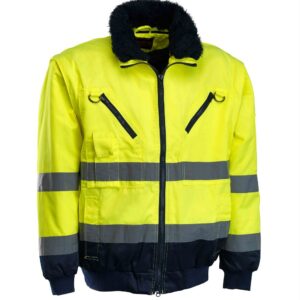 Jólláthatósági kabát sárga-sötétkék pilóta dzseki 3in1 3XL
