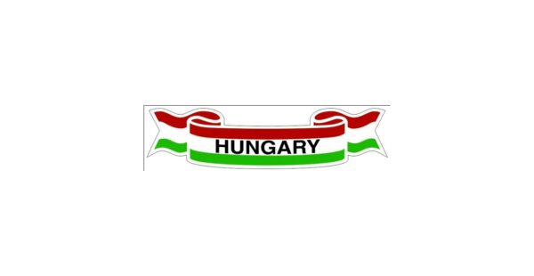 Matrica wimpel Hungary kicsi