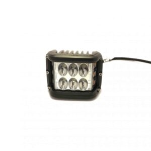 Munkalámpa LED szögletes dupla soros 24W villogó 12/24V