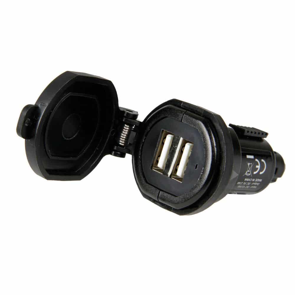 Szivargyújtós gyorstöltő Din-Tech 2x USB 2700 mA - 12/32V