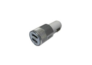 USB töltő 12/24V Dupla ezüst