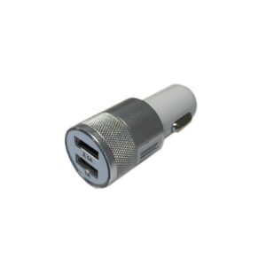 USB töltő 12/24V Dupla ezüst