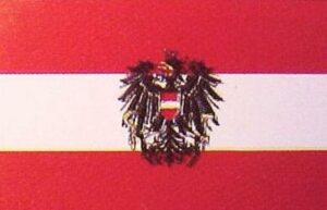 Zászló nagy lobogó Ausztria címeres (90x150cm)